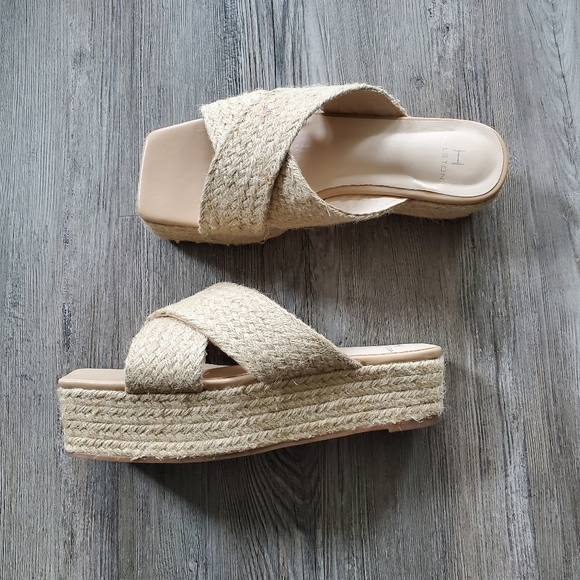 Halston espadrille platform sandals - Picture 6 of 7